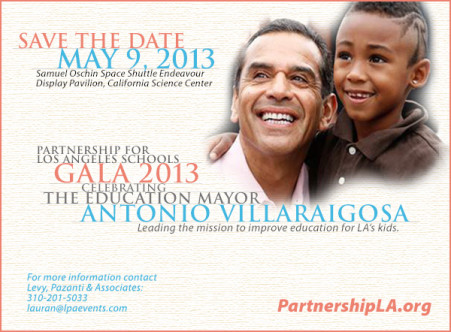 Save the Date: Partnership for Los Angeles Schools Inaugural Gala 2013