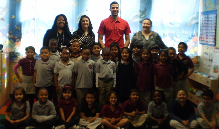 NBA Player Greivis Vasquez Visits New Orleans School to Promote Healthy Habits