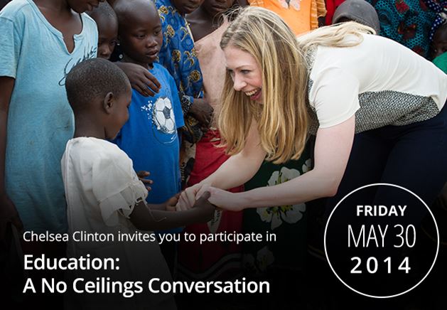RSVP to Participate in Education: A No Ceilings Conversation with Chelsea Clinton