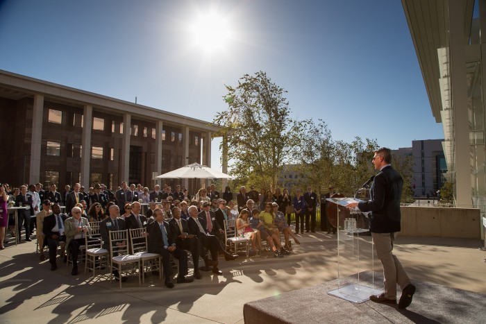 Edie & Lew Wasserman Building opens in Stein Plaza at UCLA