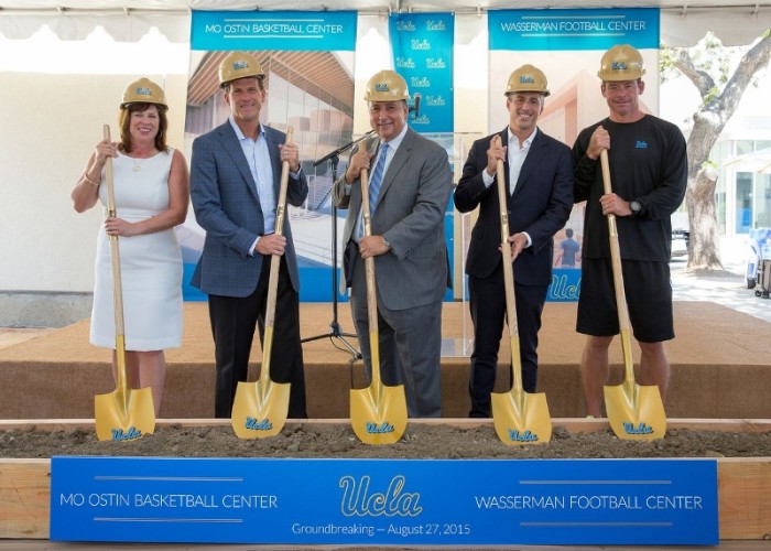 New football, basketball training centers at UCLA mark milestone