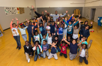 Jason and Jarron Collins Visit San Francisco School