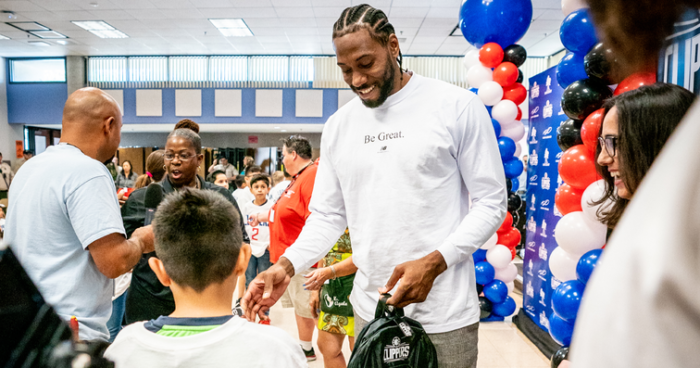 Kawhi Leonard, L.A. Clippers and Baby2Baby Donating One Million Backpacks To SoCal Students