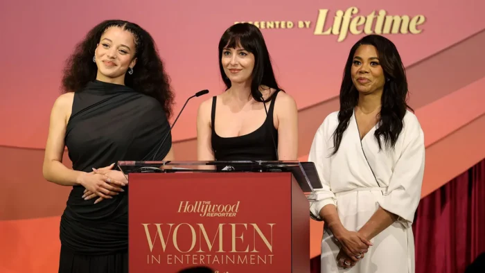 Dakota Johnson, Regina Hall, Chase Infiniti Present $1M in College Scholarships to High School Seniors at THR Women in Entertainment Gala